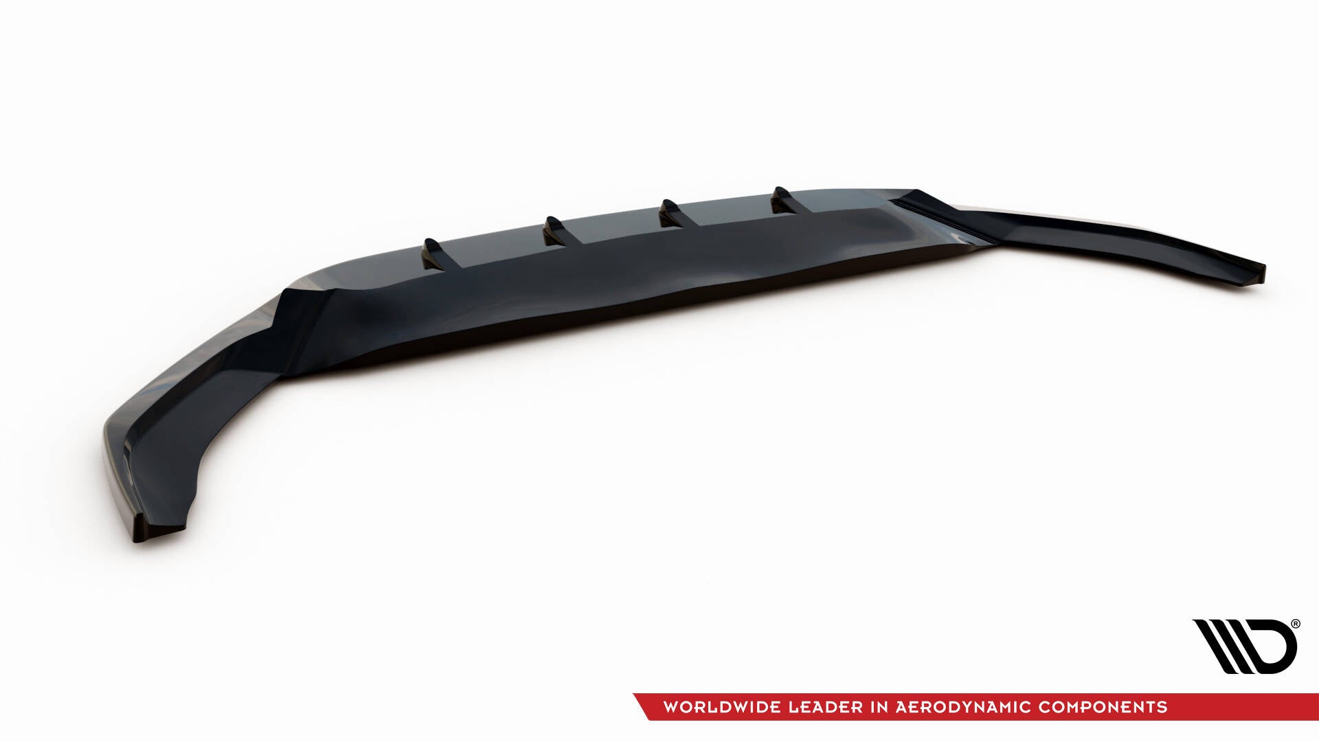 Maxton Design Street+ Spoilerlippe Front Ansatz V.2 passend für VW Passat R-Line B8 Facelift schwarz Hochglanz