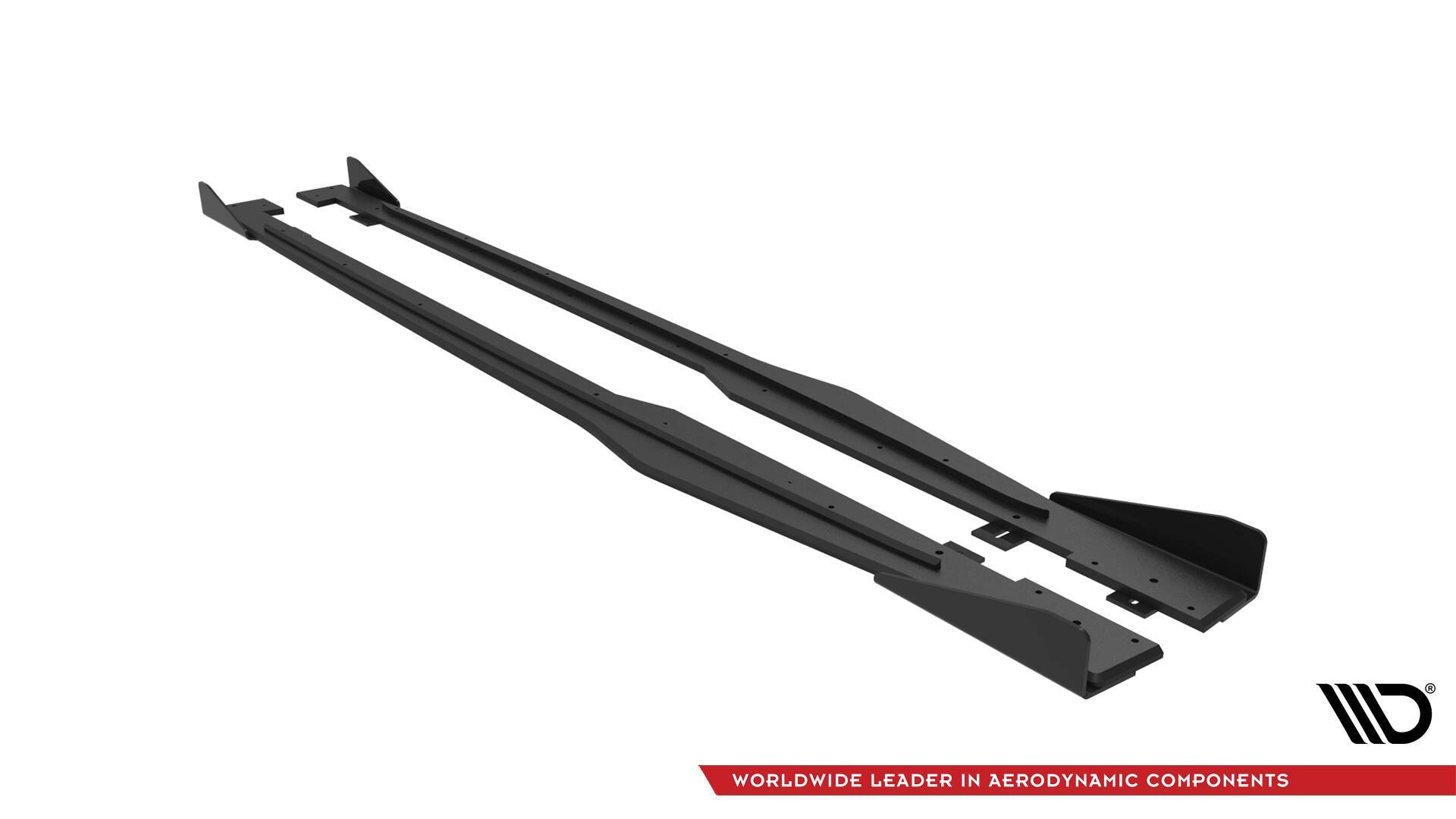 Maxton Design Street Pro Street+ Seitenschweller Leisten + Flaps passend für Audi TT S / S-Line 8S schwarz Hochglanz