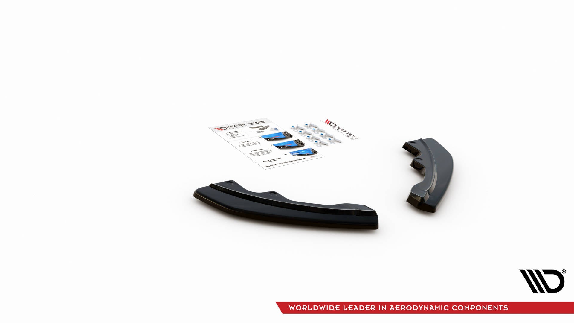 Maxton Design Heck Ansatz Flaps Diffusor passend für Mazda CX-3 schwarz Hochglanz