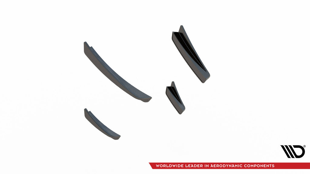 Maxton Design Carbon Fiber Front Bumper Wings (Canards) Prepreg BMW 1er M-Paket / M135i / 128ti F40 für BMW 1er F40