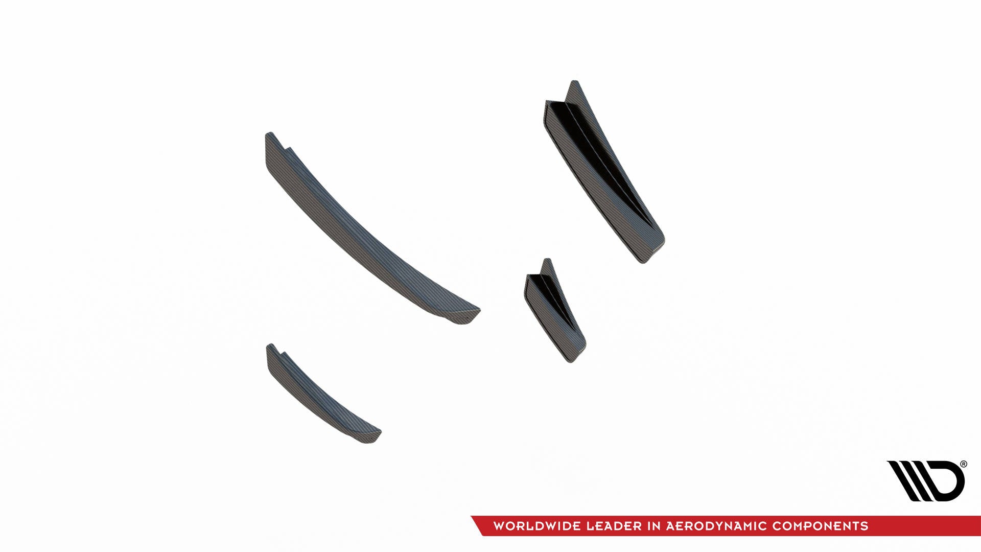 Maxton Design Carbon Fiber Front Bumper Wings (Canards) Prepreg BMW 1er M-Paket / M135i / 128ti F40 für BMW 1er F40
