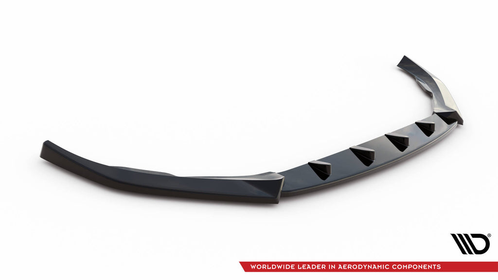 Maxton Design Street+ Spoilerlippe Front Ansatz passend für Volvo V90 / S90 R-Design Mk2 schwarz Hochglanz