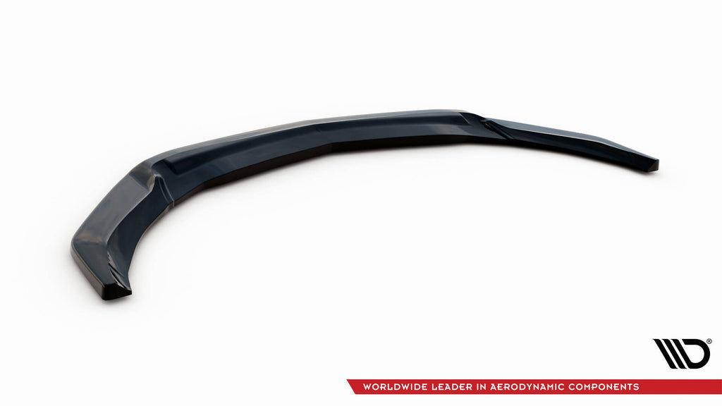 Maxton Design Street+ Spoilerlippe Front Ansatz V.2 passend für Mercedes-Benz A45 Aero W176 Facelift schwarz Hochglanz