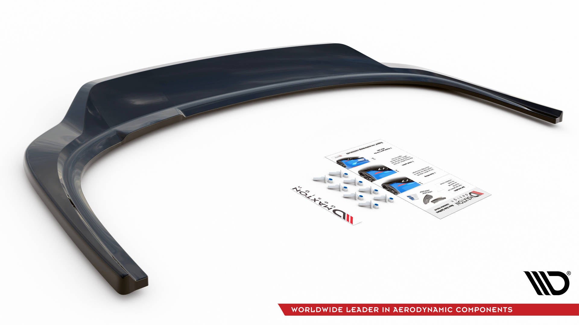 Maxton Design Street+ Mittlerer Diffusor RACE passend für Skoda Fabia Combi Mk3 schwarz Hochglanz