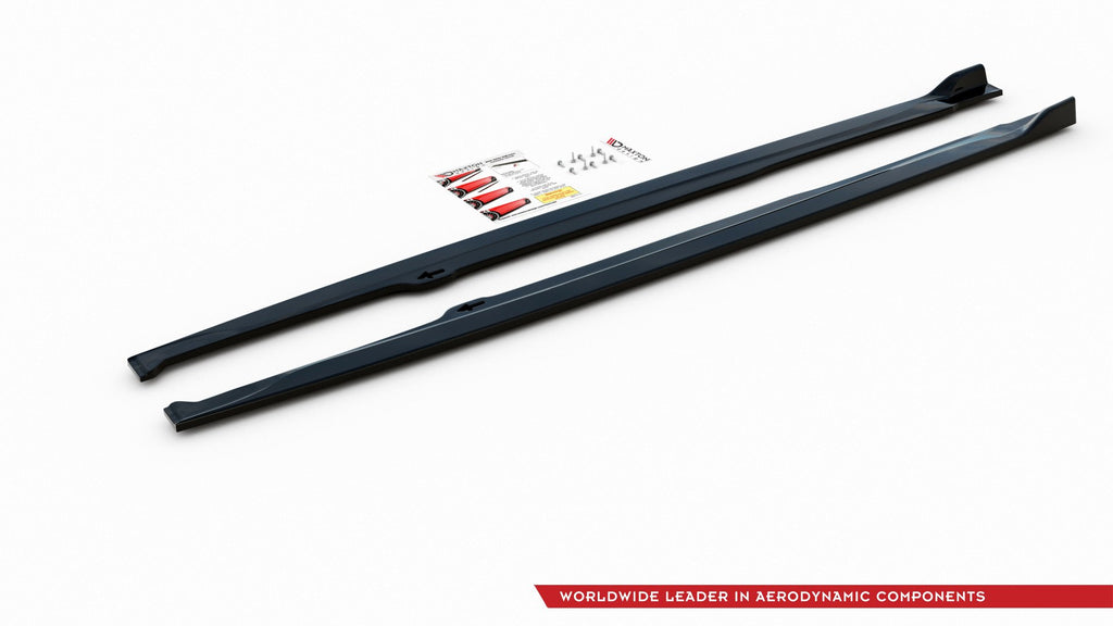 Maxton Design Seitenschweller Ansatz für Toyota Corolla XII Hatchback Carbon Look