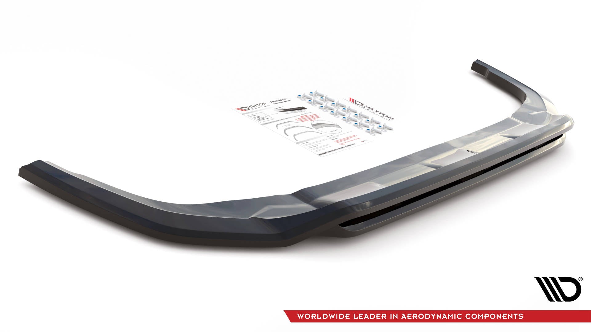 Maxton Design Street+ Spoilerlippe Front Ansatz passend für Toyota RAV4 Mk5 schwarz Hochglanz