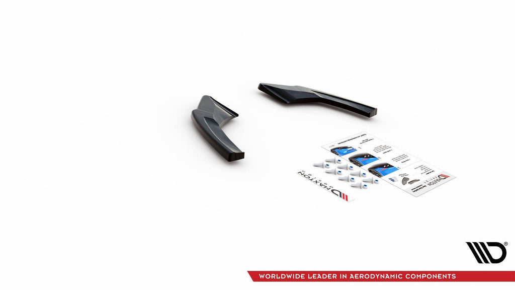 Maxton Design Heck Ansatz Flaps Diffusor V.2 für Volkswagen Golf 8 GTI Clubsport schwarz matt