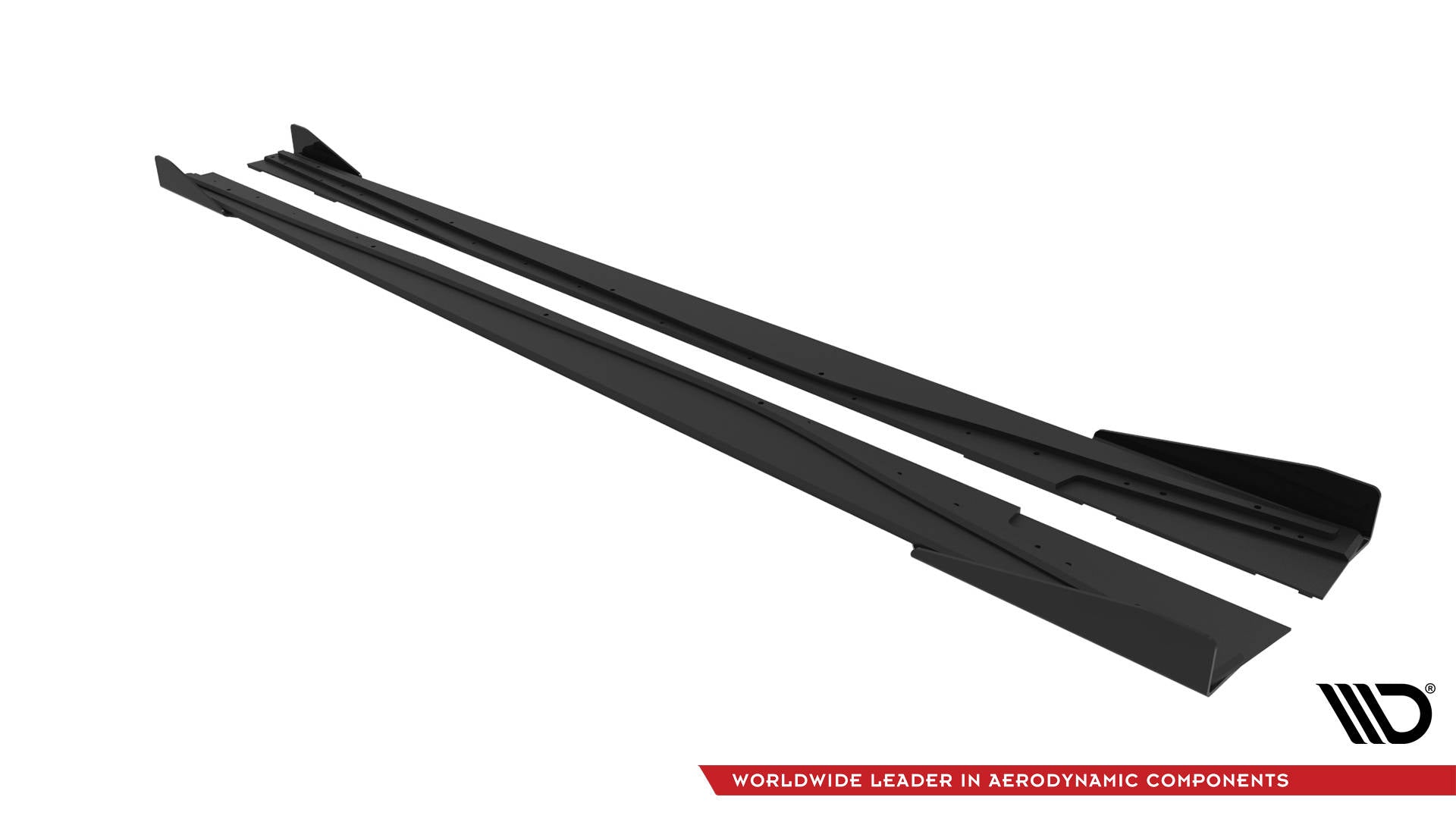 Maxton Design Street Pro Street+ Seitenschweller Leisten + Flaps passend für Mercedes-Benz A AMG-Line W176 Facelift schwarz Hochglanz