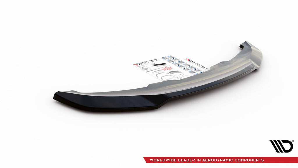 Maxton Design Street+ Spoilerlippe Front Ansatz V.1 passend für BMW i3 S Mk1 Facelift schwarz Hochglanz