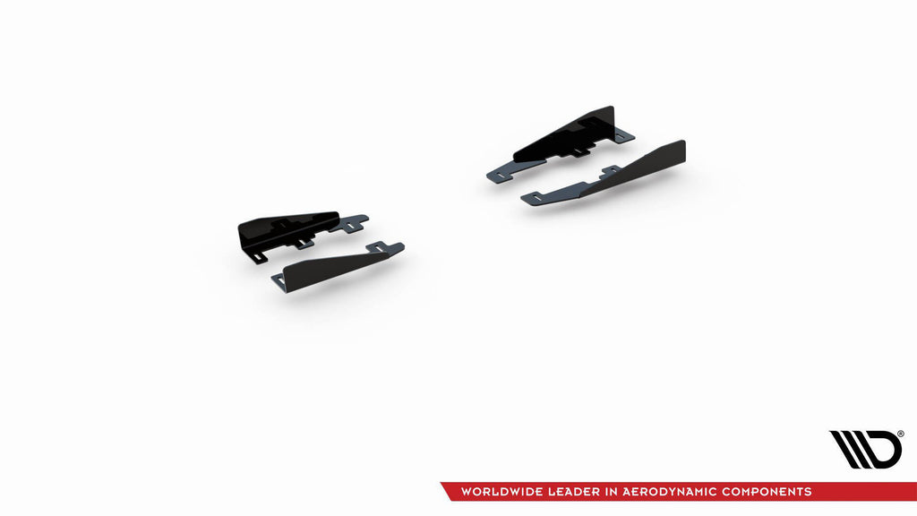 Maxton Design Seitenschweller Flaps passend für BMW 1er F20 M135i / M140i / M-Paket schwarz Hochglanz