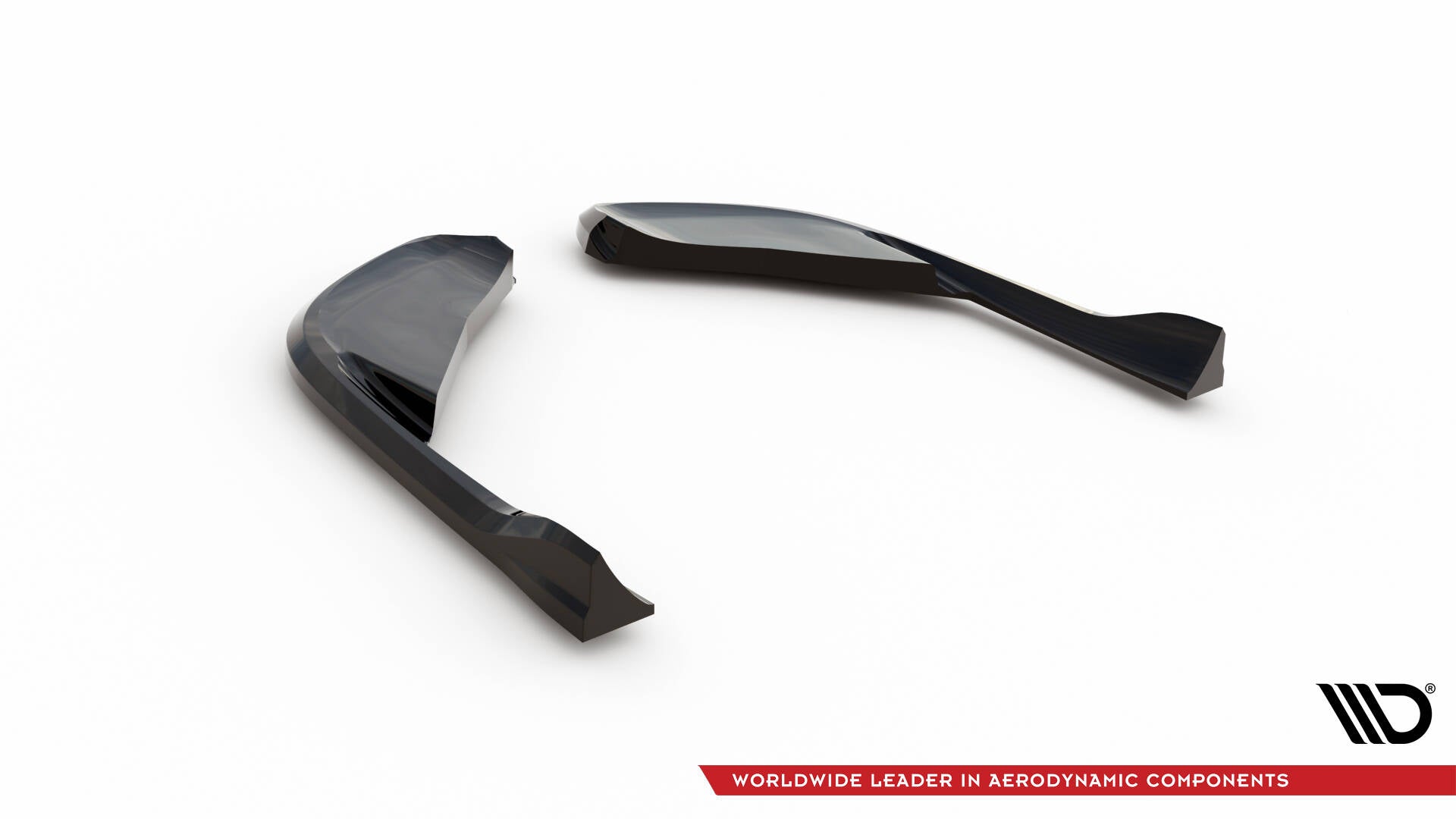 Maxton Design Heck Ansatz Flaps Diffusor passend für Alfa Romeo Giulia Quadrifoglio schwarz Hochglanz