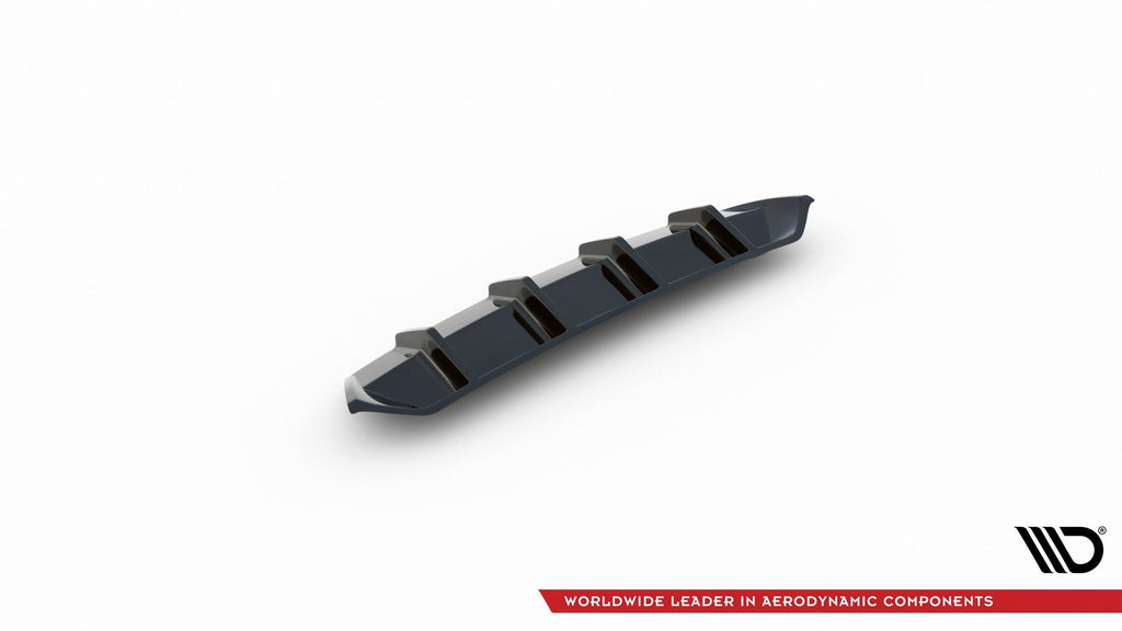 Maxton Design Diffusor Heck Ansatz V.1 passend für Skoda Octavia RS Mk3 / Mk3 FL Hatchback / Kombi schwarz Hochglanz