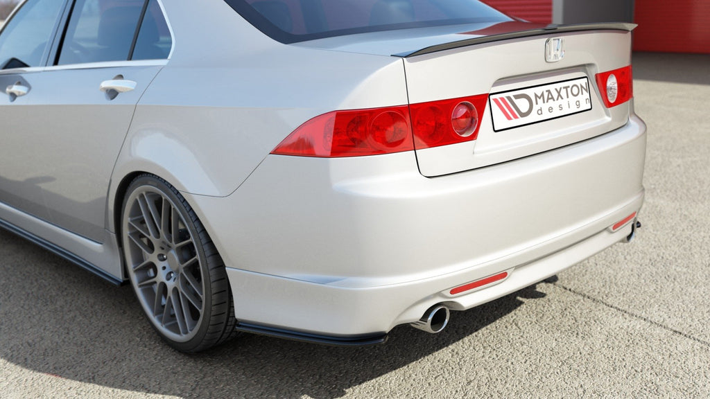 Maxton Design Spoiler CAP passend für HONDA ACCORD VII TYPE-S schwarz Hochglanz