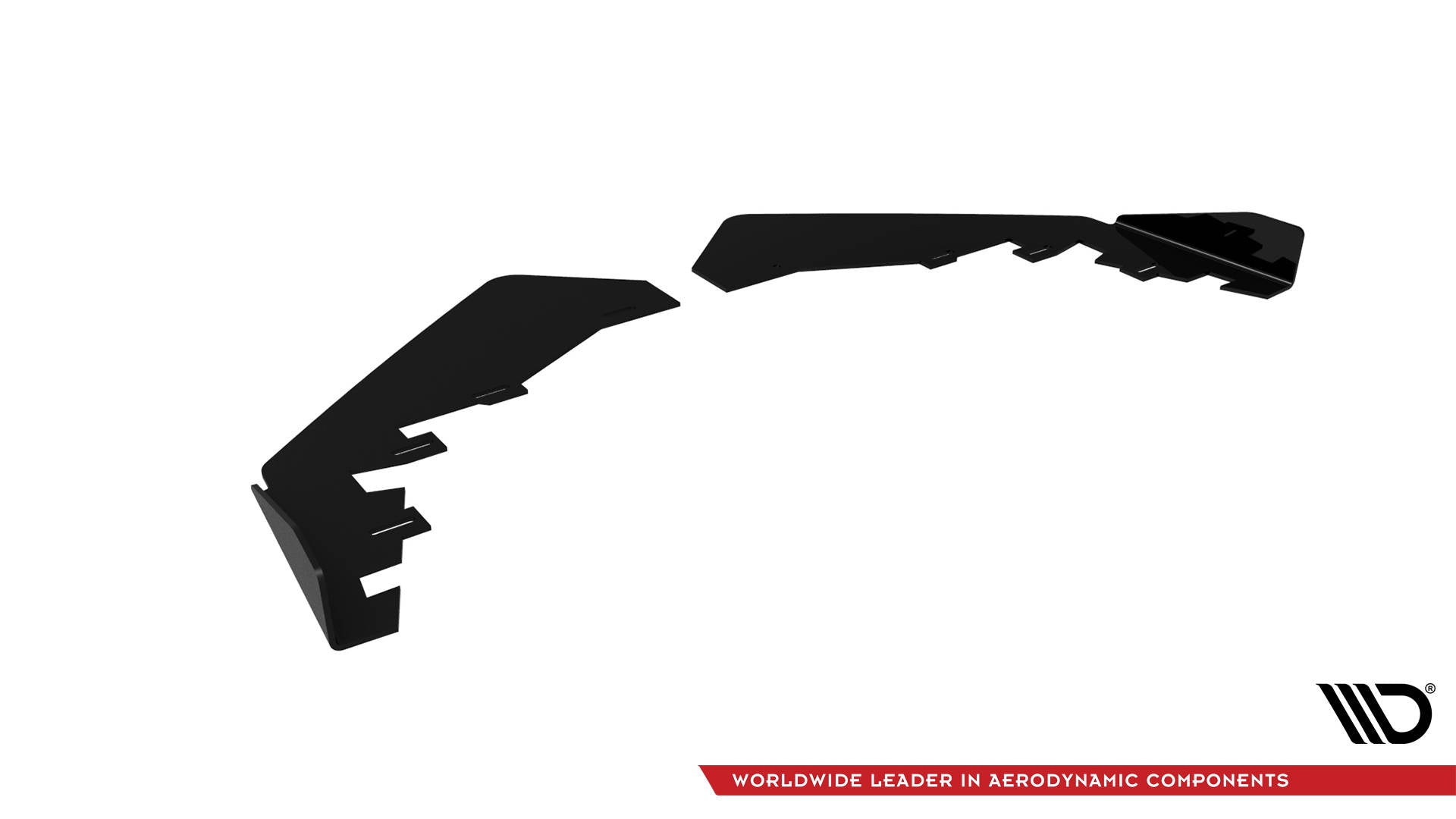 Maxton Design Front Stoßstange Flaps passend für BMW 2 Coupe G42 schwarz Hochglanz