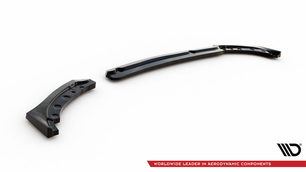 Maxton Design Heck Ansatz Flaps Diffusor passend für Peugeot 208 GT Mk2 schwarz Hochglanz