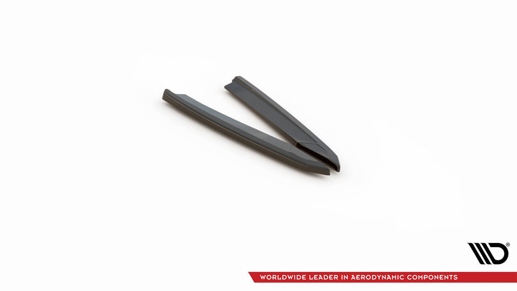 Maxton Design Heck Ansatz Flaps Diffusor V.1 passend für Skoda Octavia RS Liftback / Combi Mk4 Facelift schwarz Hochglanz