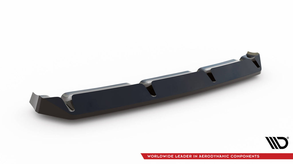 Maxton Design Mittlerer Diffusor Heck Ansatz passend für Hyundai Veloster N Mk2 schwarz Hochglanz
