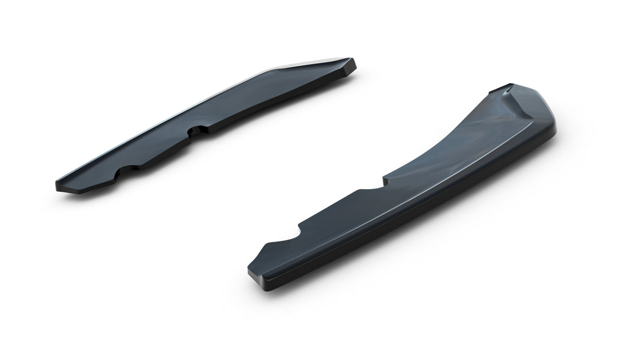 Maxton Design Heck Ansatz Flaps Diffusor V.2 für BMW 2 Gran Coupe M-Paket F44 [2019-2024] | Schwarz Hochglanz | ABS-Kunststoff