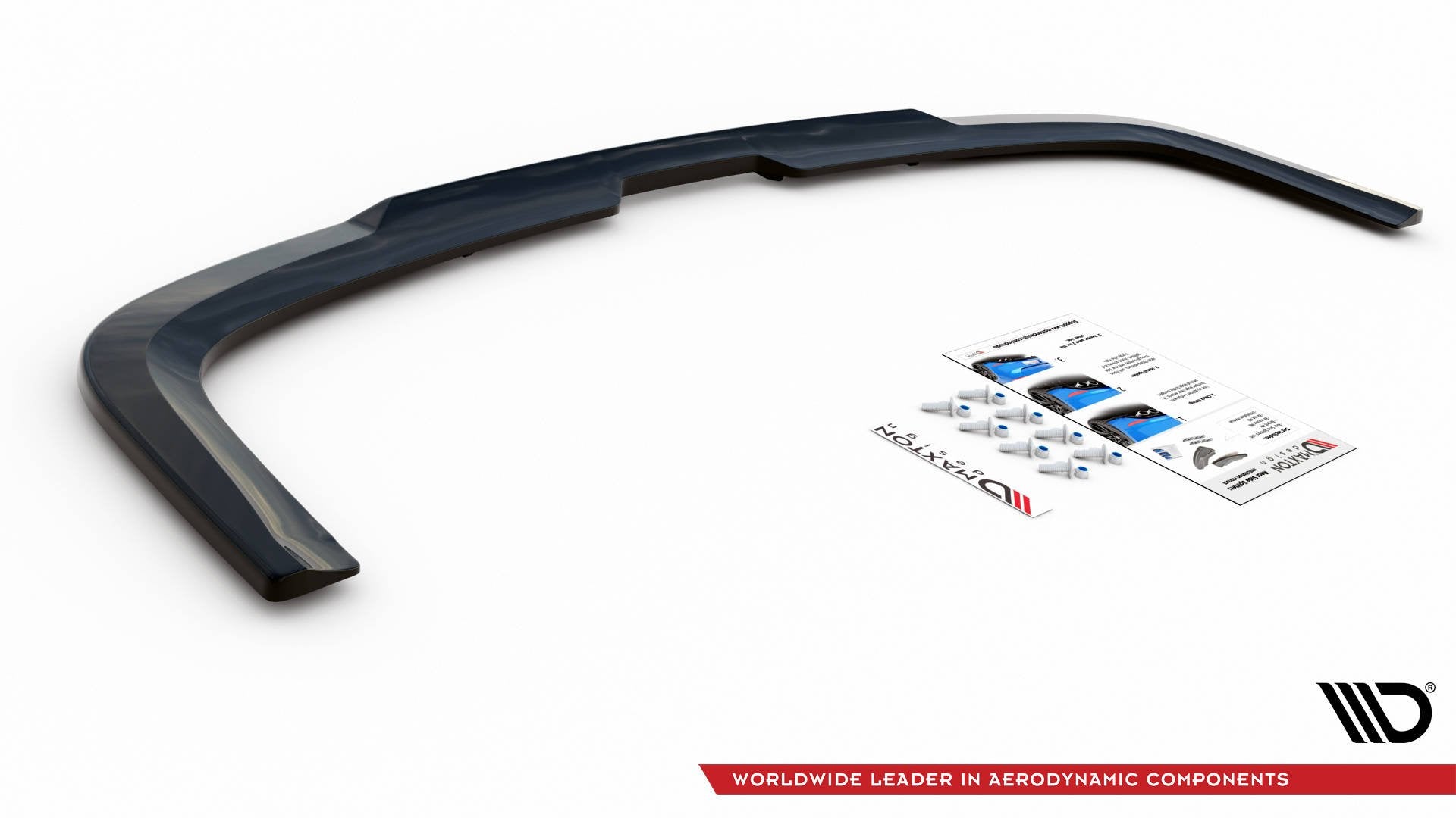 Maxton Design Street+ Mittlerer Diffusor RACE passend für VW Caddy Mk. 4 schwarz Hochglanz