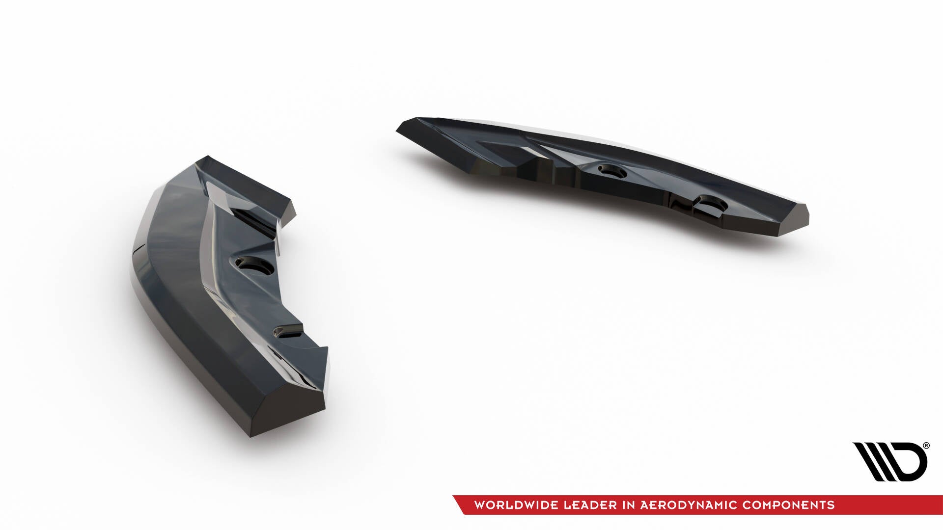Maxton Design Heck Ansatz Flaps Diffusor V.1 passend für BMW 1er M-Paket F70 schwarz Hochglanz
