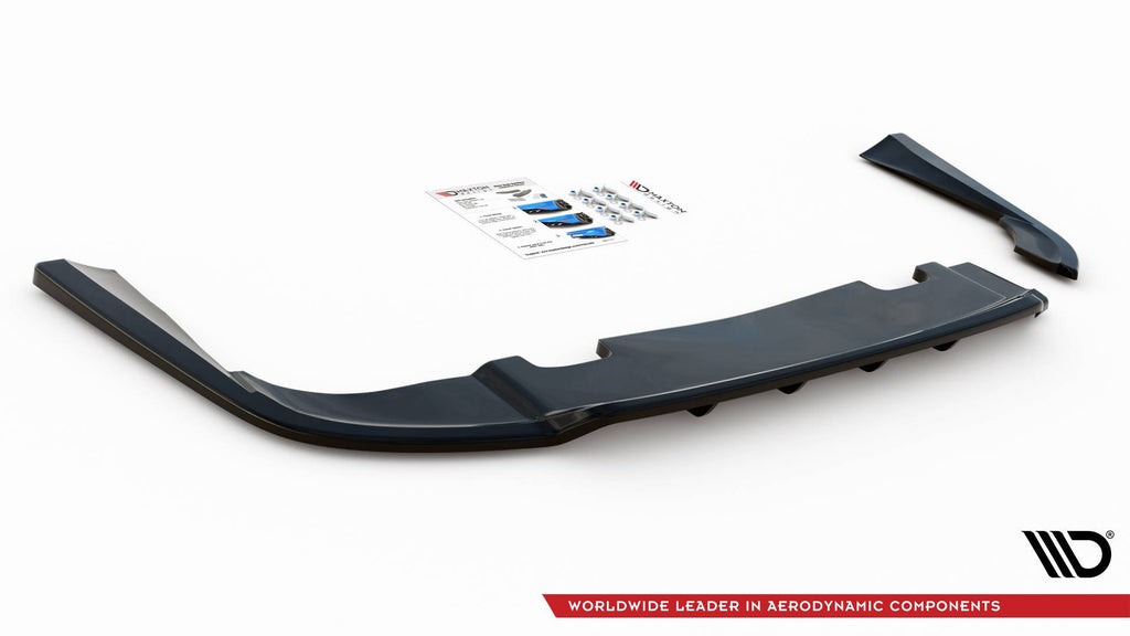 Maxton Design Street+ Mittlerer Diffusor RACE passend für V.1 Volvo V90 Mk2 schwarz Hochglanz
