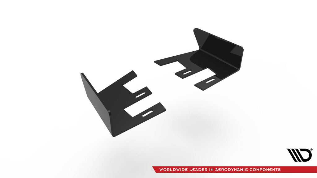 Maxton Design Hintere Seiten Flaps passend für VW Scirocco R Mk3 schwarz Hochglanz