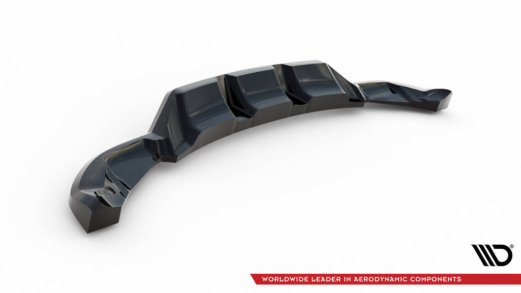 Maxton Design Street+ Mittlerer Diffusor RACE passend für Land Rover Range Rover Evoque HSE Dynamic Mk1 Facelift schwarz Hochglanz