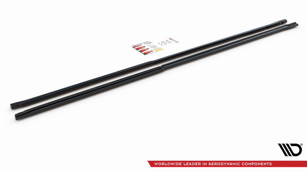 Maxton Design Street+ Seitenschweller Leisten passend für Mercedes-Benz Vito Extra Long W447 schwarz Hochglanz