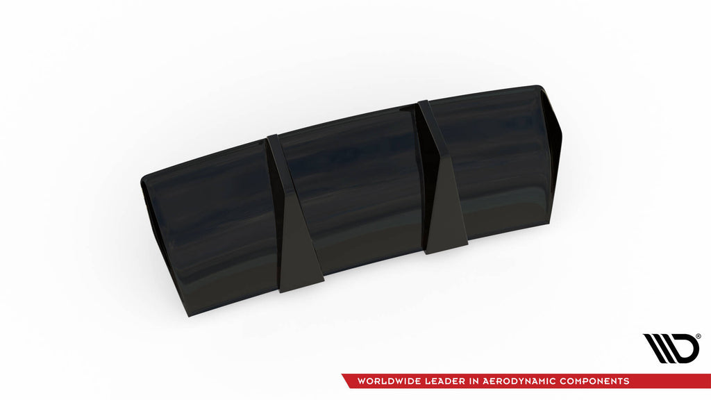 Maxton Design Diffusor Heck Ansatz passend für Audi TT RS 8S schwarz Hochglanz