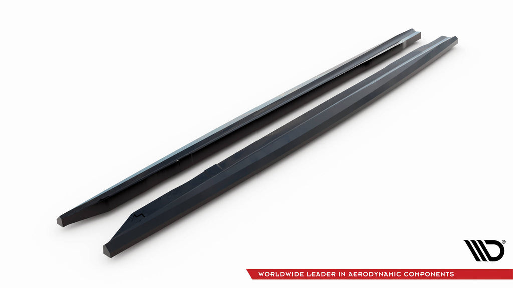 Maxton Design Street+ Seitenschweller Leisten passend für BMW 3er GT M-Paket F34 schwarz Hochglanz