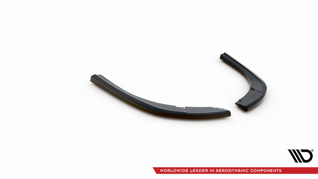 Maxton Design Heck Ansatz Flaps Diffusor passend für Ford Tourneo Custom Mk1 Facelift schwarz Hochglanz