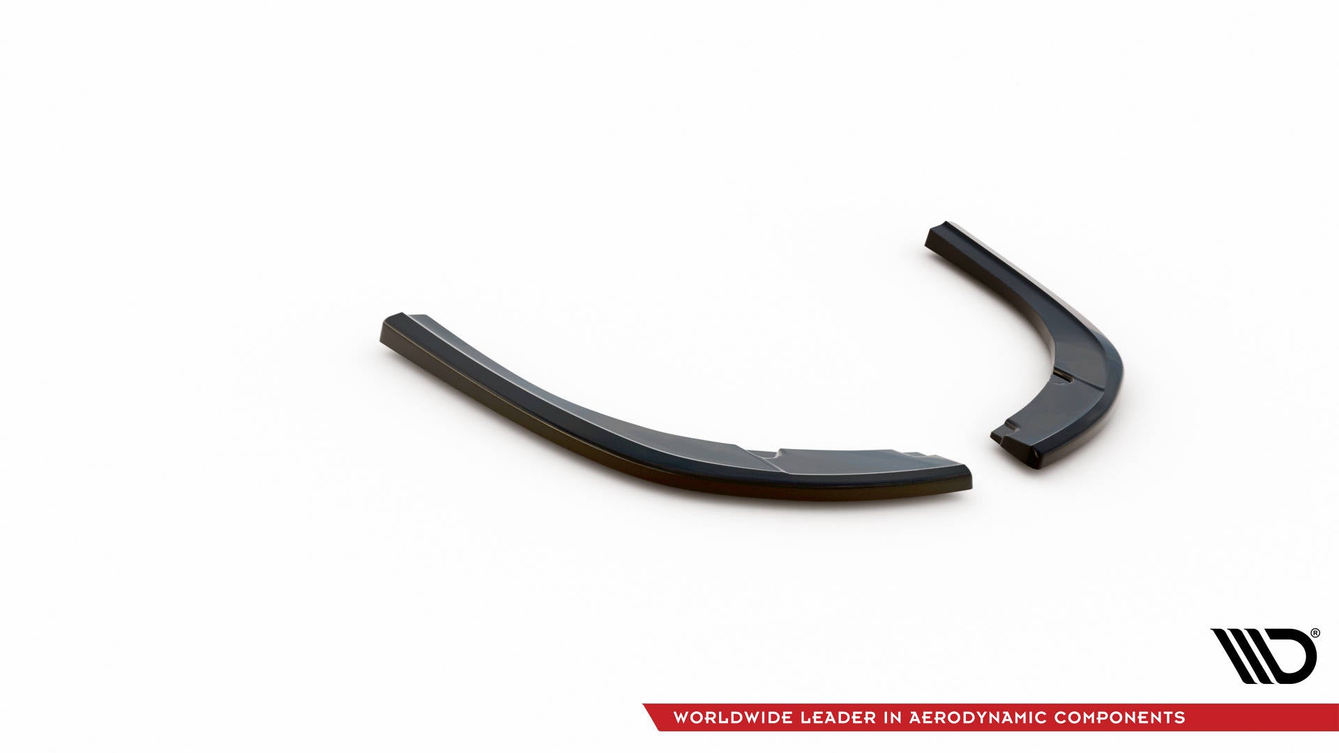 Maxton Design Heck Ansatz Flaps Diffusor passend für Ford Tourneo Custom Mk1 Facelift schwarz Hochglanz