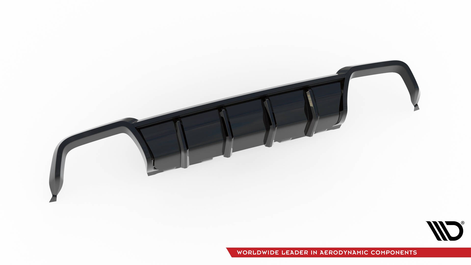 Maxton Design Diffusor Heck Ansatz passend für BMW X3 M F97 / F97 Facelift schwarz Hochglanz