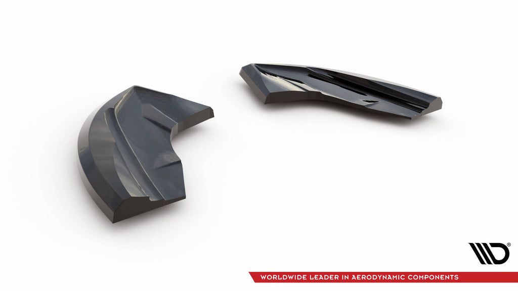 Maxton Design Heck Ansatz Flaps Diffusor passend für Ford Puma ST Mk1 schwarz Hochglanz