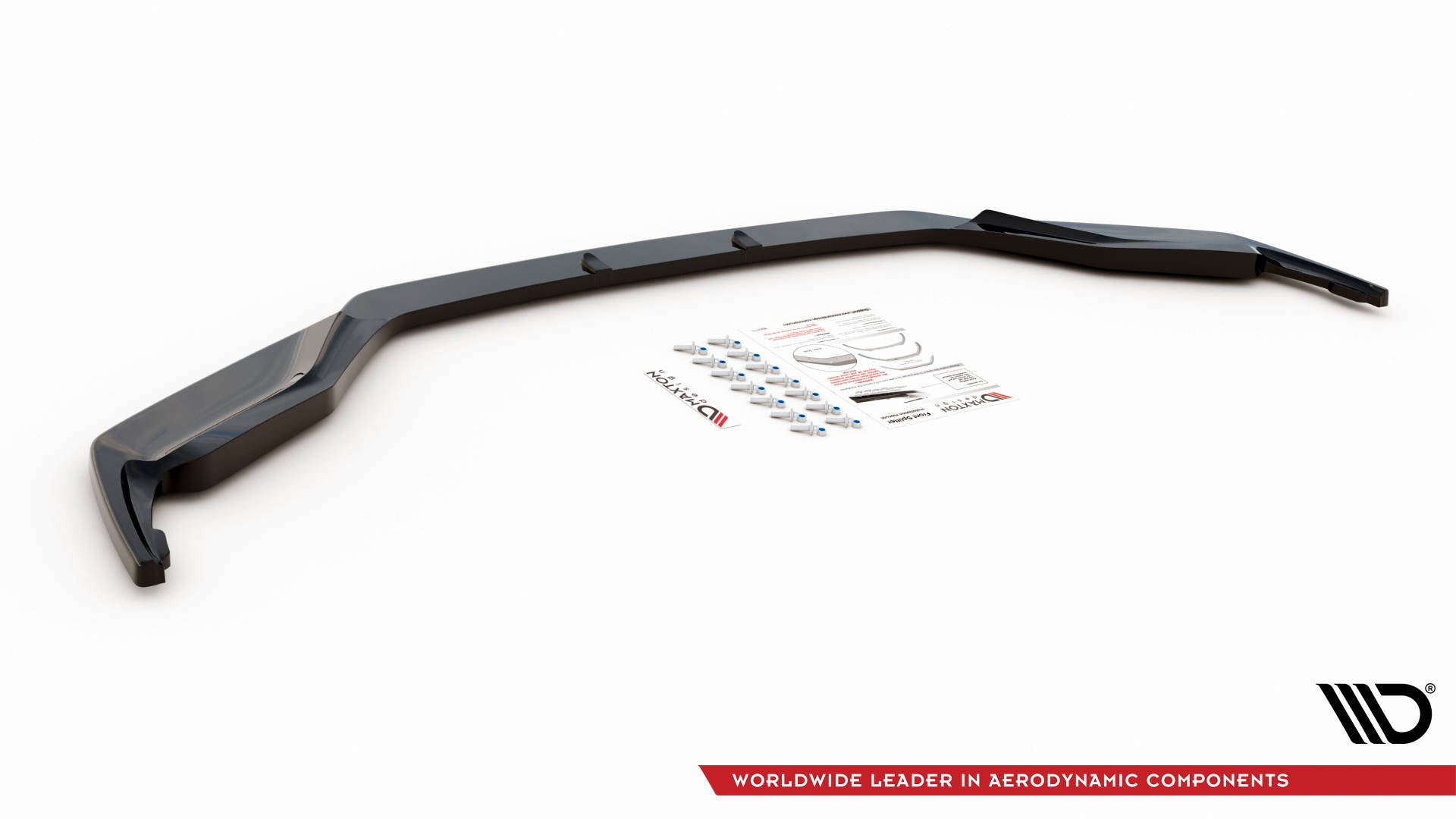 Maxton Design Street+ Spoilerlippe Front Ansatz V.1 passend für Lexus GS F Sport Mk4 (L10) schwarz Hochglanz