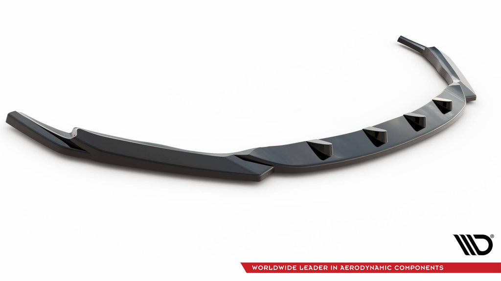 Maxton Design Street+ Spoilerlippe Front Ansatz V.2 passend für Lexus GS F Mk4 Facelift schwarz Hochglanz