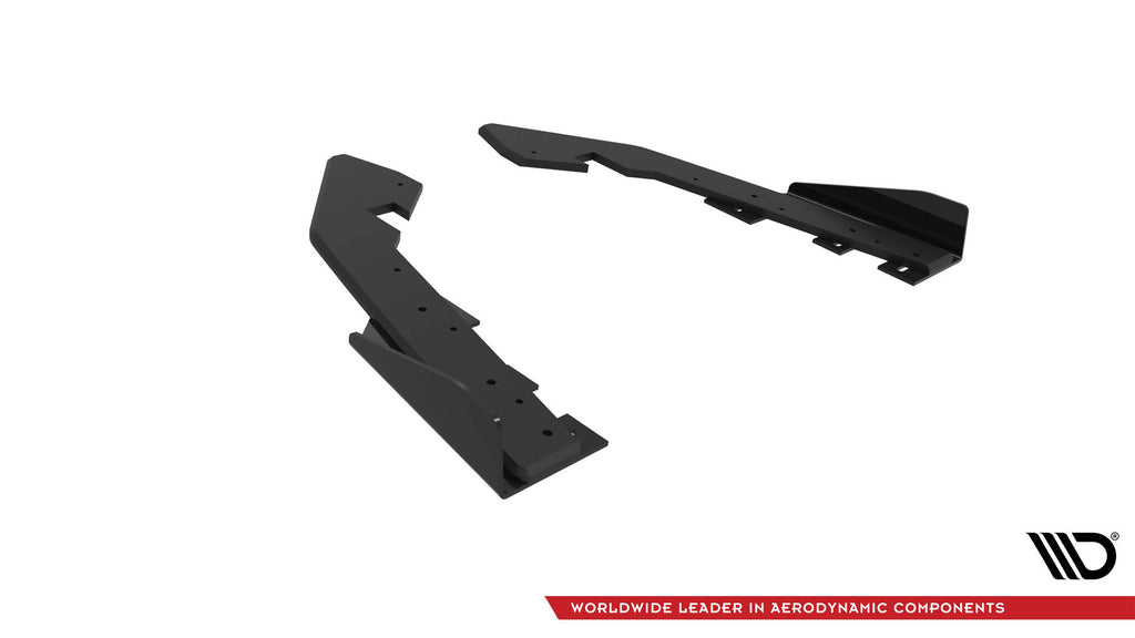 Maxton Design Street Pro Heck Ansatz Flaps Diffusor + Flaps passend für BMW 2 Coupe G42 schwarz Hochglanz