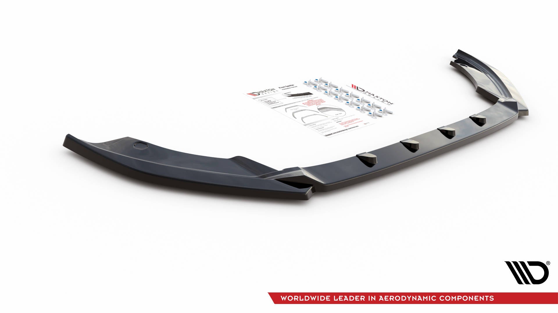 Maxton Design Street+ Spoilerlippe Front Ansatz V.2 passend für Seat Ibiza FR/ Standard Mk5 schwarz Hochglanz