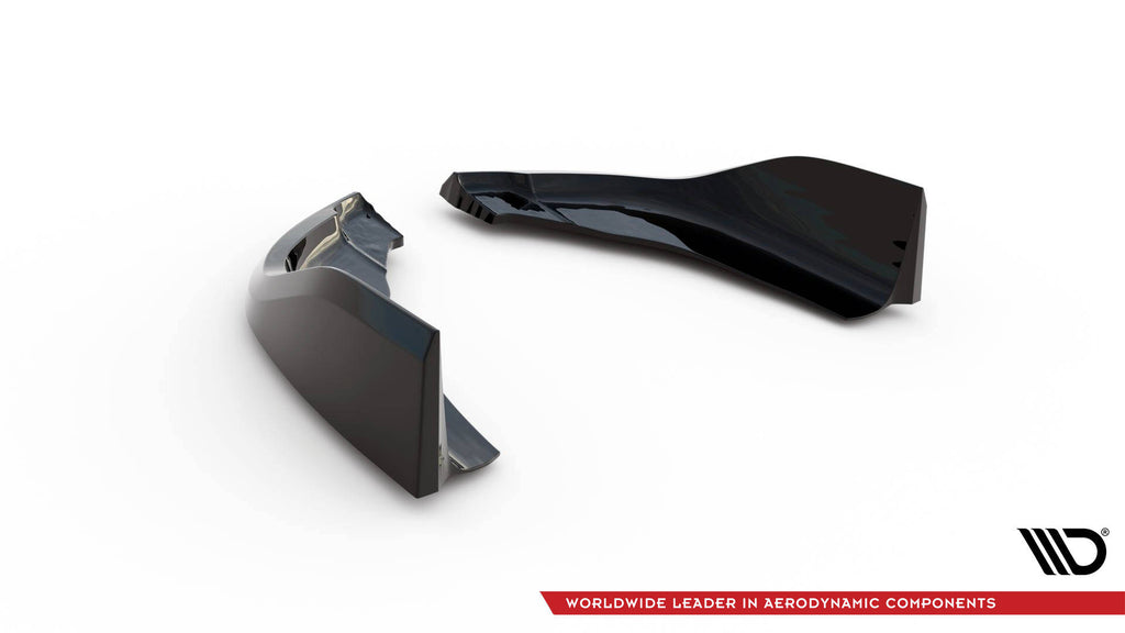 Maxton Design Heck Ansatz Flaps Diffusor V.1 passend für2 BMW 1er M-Paket / M135i F40 schwarz Hochglanz für BMW 1er F40