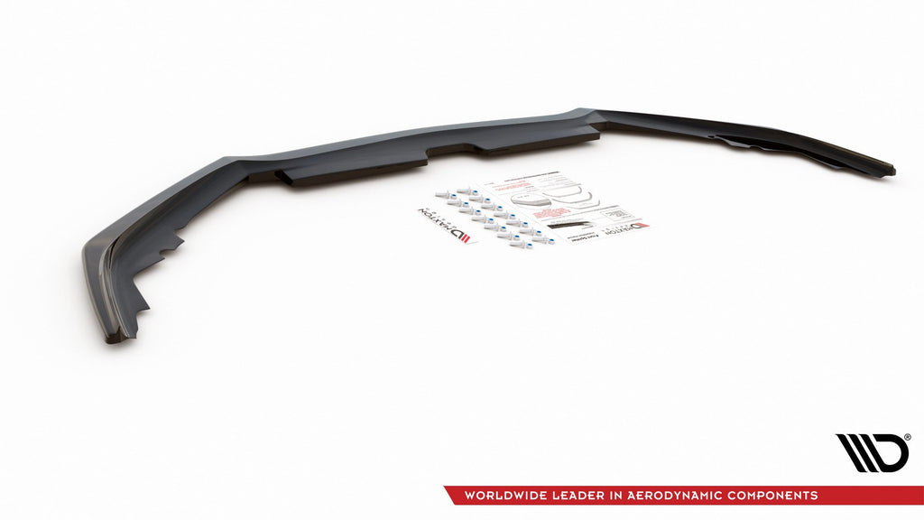 Maxton Design Street+ Spoilerlippe Front Ansatz passend für Honda Accord VIII (CU Series) Facelift schwarz Hochglanz