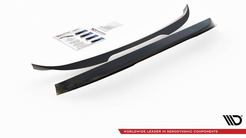 Maxton Design Spoiler CAP passend für VW Caddy Mk. 4 schwarz Hochglanz