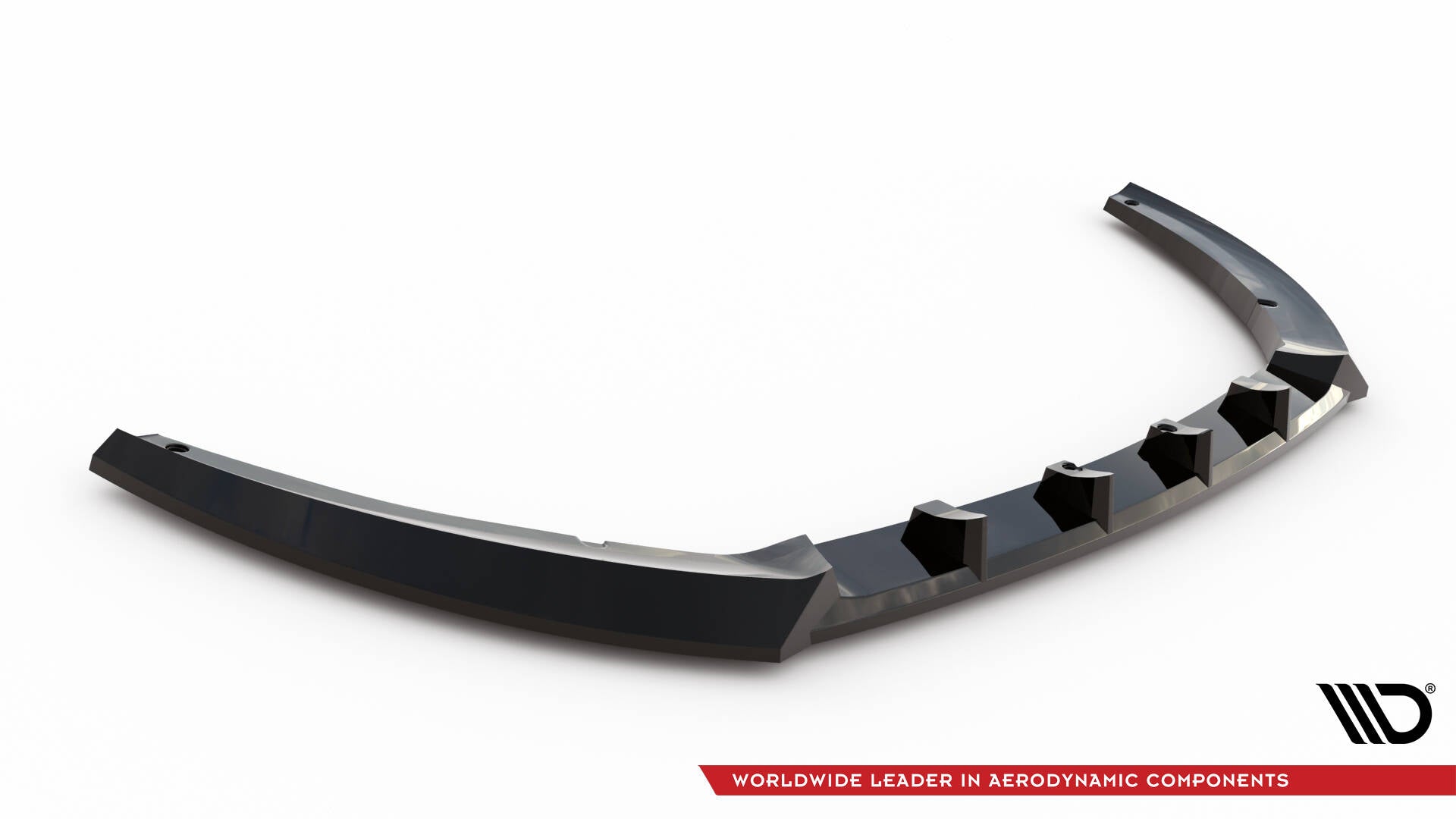 Maxton Design Street+ Spoilerlippe Front Ansatz passend für Mercedes-Benz T W420 schwarz Hochglanz