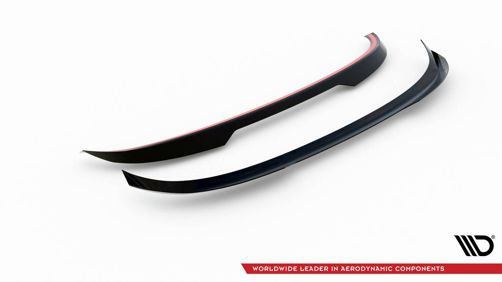 Maxton Design Spoiler CAP passend für Volvo XC60 Mk1 Facelift schwarz Hochglanz