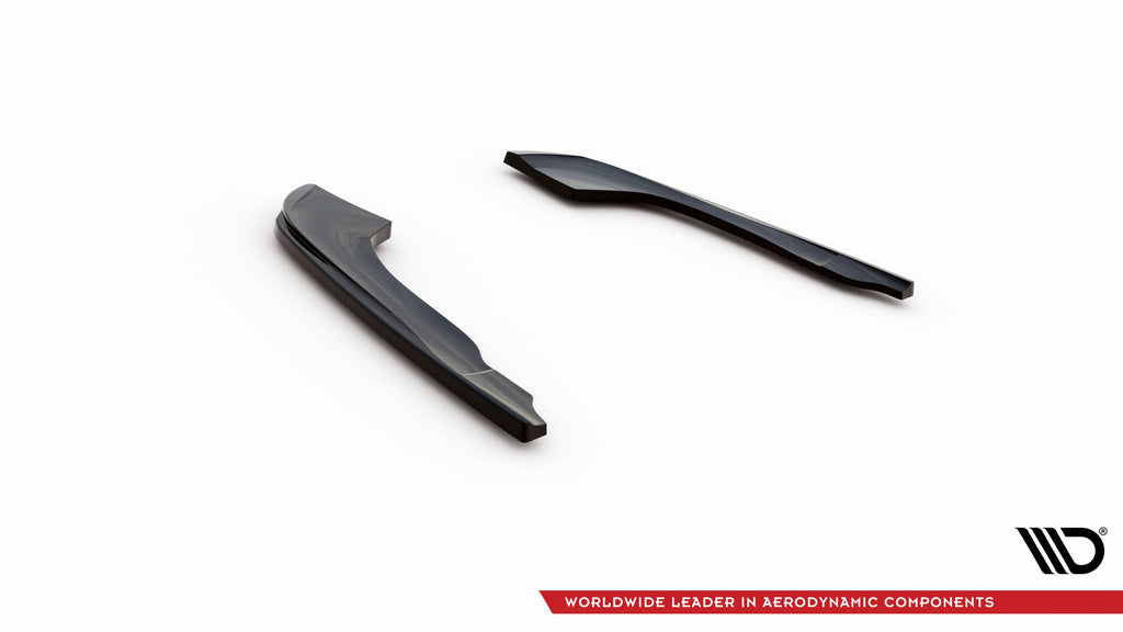 Maxton Design Heck Ansatz Flaps Diffusor V.2 passend für Kia Optima Mk4 Facelift schwarz Hochglanz