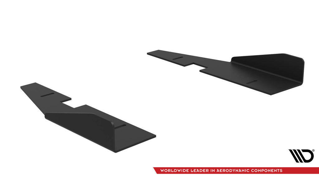 Maxton Design Seitenschweller Flaps passend für Kia Stinger GT / GT-Line / Standard Mk1 schwarz Hochglanz