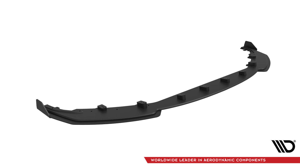 Maxton Design Street Pro Street+ Spoilerlippe Front Ansatz passend für + Flaps passend für V.1 + Flaps BMW M2 G87 schwarz Hochglanz