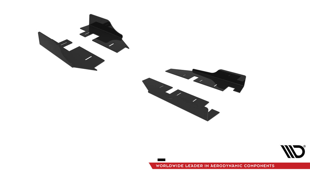 Maxton Design Seitenschweller Flaps passend für Hyundai Veloster N Mk2 schwarz Hochglanz