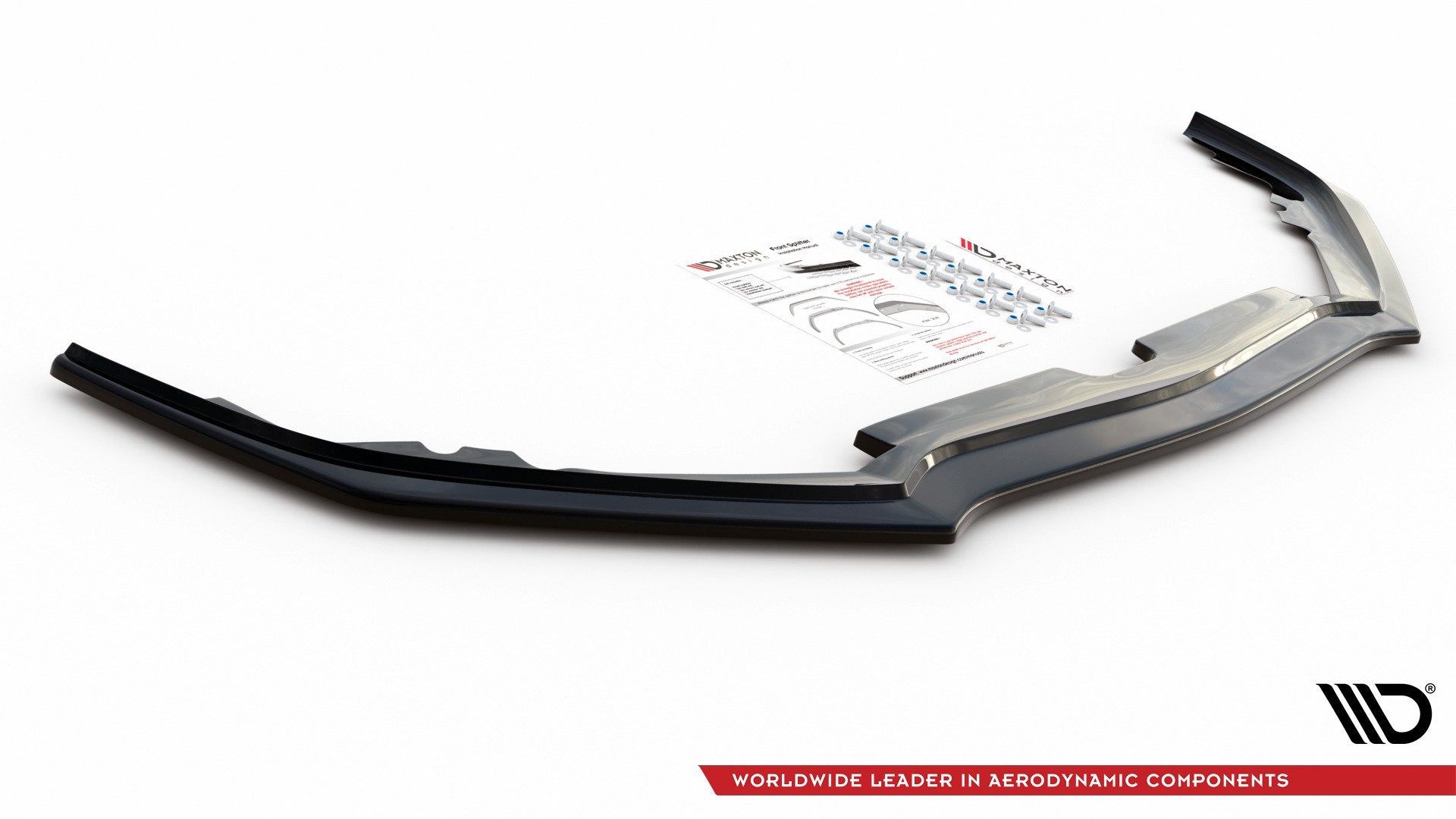 Maxton Design Front Ansatz für Honda Accord VIII (CU Series) Facelift schwarz matt