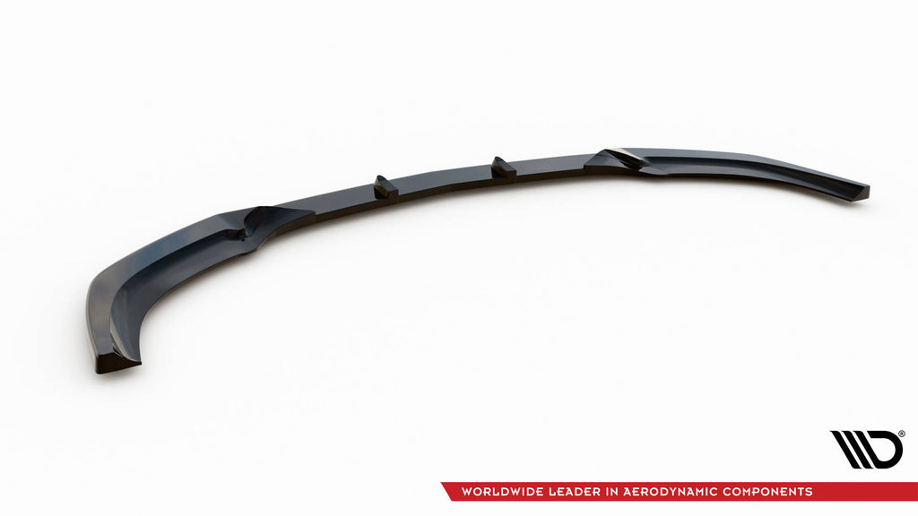 Maxton Design Street+ Spoilerlippe Front Ansatz passend für Mercedes-Benz E63 AMG Limousine W212 Facelift schwarz Hochglanz