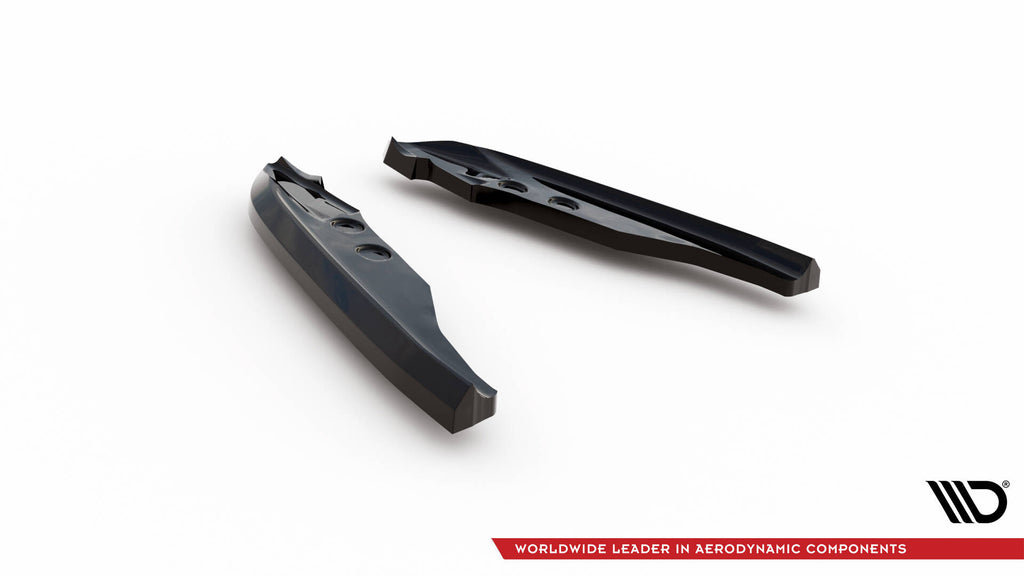 Maxton Design Heck Ansatz Flaps Diffusor passend für BMW 1er M-Paket E82 schwarz Hochglanz
